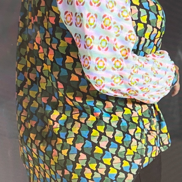 ANTHROPOLOGIE MAEVE CONTRAST BUTTONDOWN SHIRT SIZE XXSP MULTICOLOR NWT - Picture 3 of 16